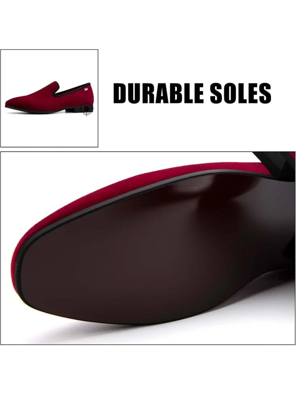 Men's Red Black Fashion Tuxedo Formal Party Dress Shoes Casual Loafers Slip On